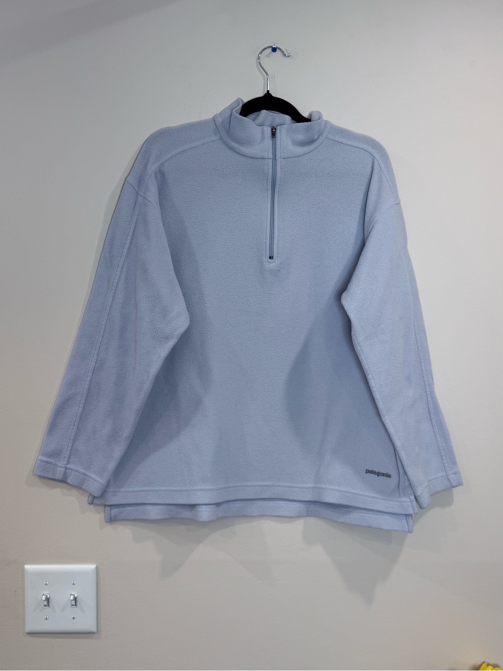 🔥Patagonia Men’s Half-Zip Fleece Pullover - Light Lavender Size M EUC🔥
